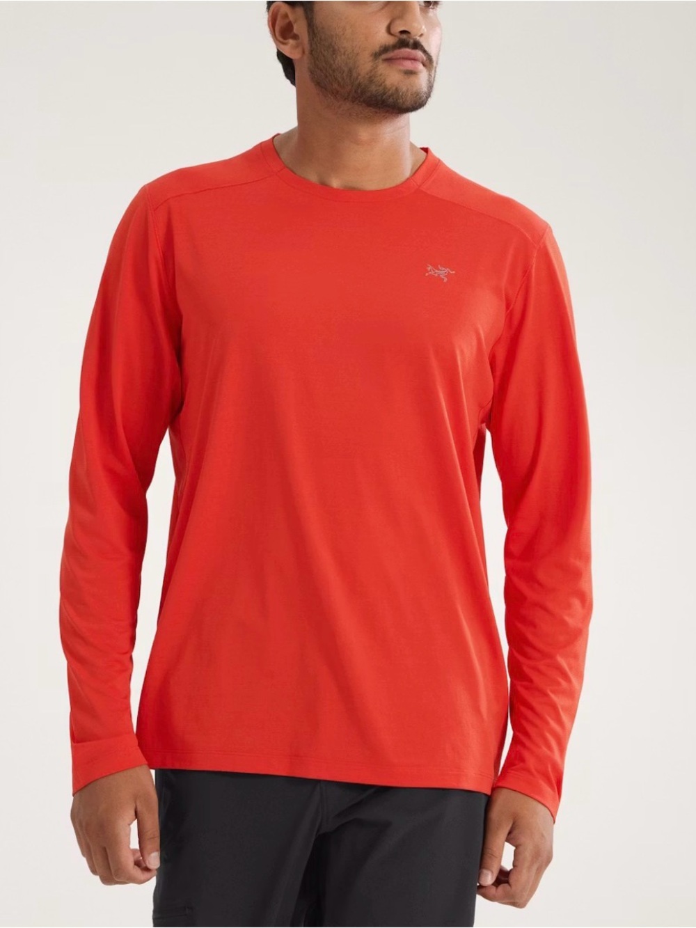 Arc'teryx Men's  Cormac Crew-Neck Layering Long-Sleeve Crew Shirt - orange